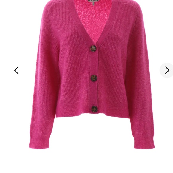 GANNI Ribbed Knitted Cardigan - Picture 3 of 5